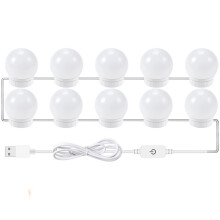 Solas LED Inchoigeartaithe do Scáthán Vanity, 3 Rogha Teochta Dath le Rialú Braiteoir Tadhaill, Soilse Scátháin Vanity LED Inaistrithe