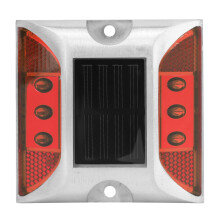 Waterproof IP68 LED Lights Solar Strobe Warning Lights Solar Powered Dock Light Outdoor Rechargeable Road Marker for Step Sidewalk Stair Boat Garden G