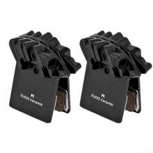 Mountain Bike Disc Brake Pads with Cooling Fins, Alloy 6061 Back Plate, Wear Resistance, 2 Pack