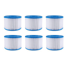 Pack of 6 Type S1 Spa Filter Cartridge for Intex PureSpa Hot Tub Replacement, Filtration