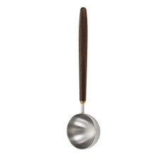 Coffee Measuring Scoop with Ergonomic Wooden Handle, Stainless Steel, Large for Coffee, Tea, Spices