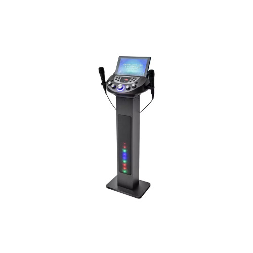 Easy Karaoke EKS828BBT Smart Bluetooth Pedestal System w/ Lights & 2 Microphones 2