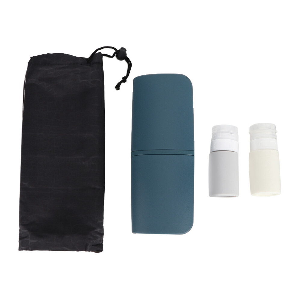 Multifunctional Travel Oral Hygiene Kit, Compact Travel Toothbrush Cup With Durable PP Material Containers For Safe Non-Toxic Storage