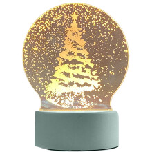 3D LED winter sneeuwpop nachtlampje, kerst sneeuwbollen met kleurveranderende LED, perfecte decoratie met vallende sneeuwvlokken voor slaapkamer en
