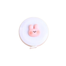 Mini Tape Measure Keychain for Accurate Clothing and Sewing Measurement – White Compact Design