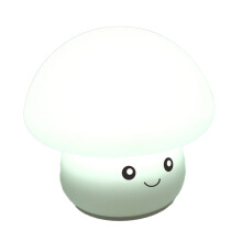 Veilleuse LED en forme de champignon mignon, cadeau pour enfants, en silicone sûr et non toxique