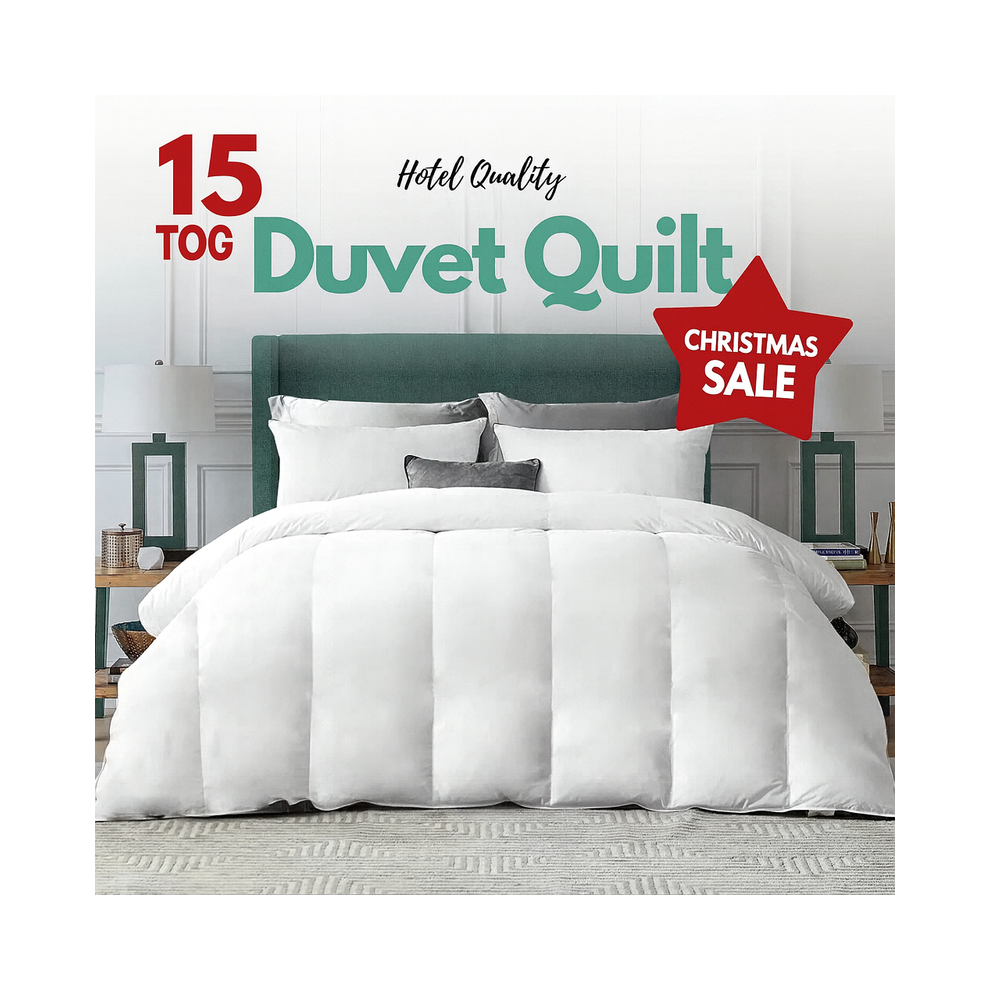 Photos - Duvet  Hotel Quality Corrovon Summer  Quilts White(Super-King, 15 Tog)