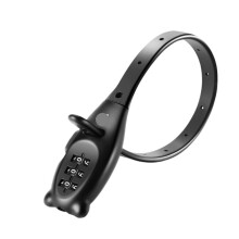 Bike Lock Stainless Steel Cable 3 Digit Combination Waterproof ScratchResistant Black 31cm