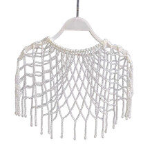 Stijlvolle kralen lichaamsketting kunstmatige parel sjaal