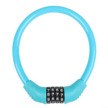 Bicycle and Motorcycle Lock Cable 11mm Zinc Alloy 4Digit Weatherproof AntiTheft Blue