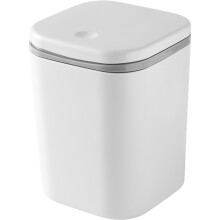 Snygg mini-papperskorg, hållbar och vattentät soptunna med enkel rengöring, kompakt design för sminkbord