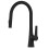 Brass PullOut Kitchen Faucet with Single Handle Hot and Cold Water, Deck Mounted Black Modern Design 1