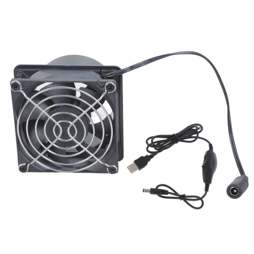 4500RPM 8cm ABS Ventilation Fan 5V Speed Control For Electronics