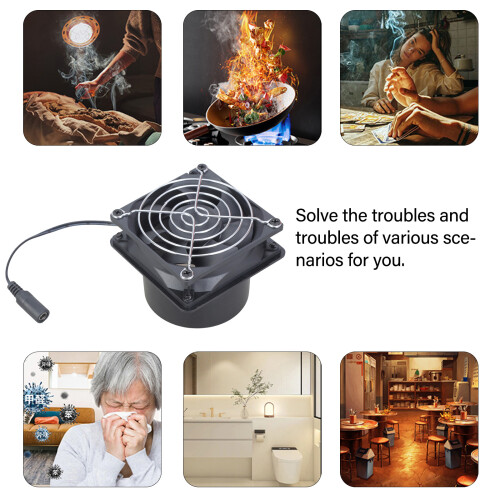 4500RPM 8cm ABS Ventilation Fan 5V Speed Control For Electronics 1