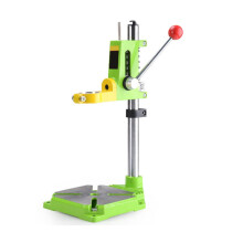 Electric Drill Press Stand with Adjustable Support for Tabletop Iron and Aluminum Drilling
