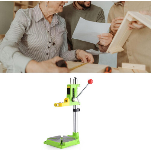 Electric Drill Press Stand with Adjustable Support for Tabletop Iron and Aluminum Drilling 1