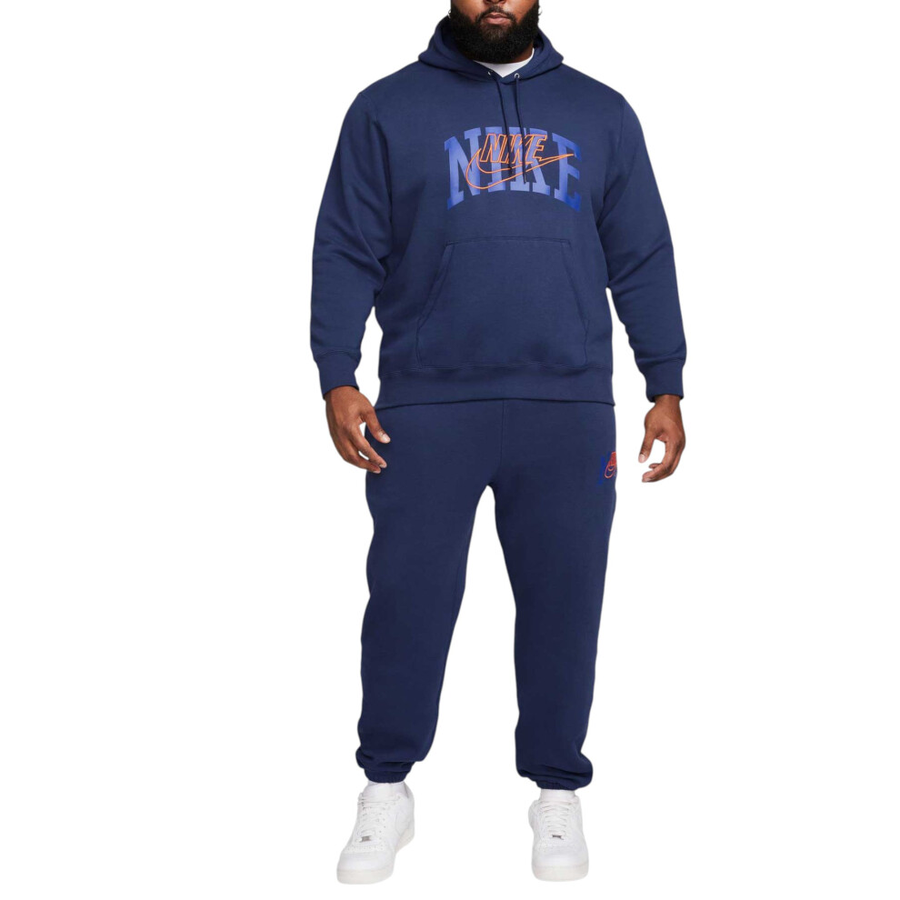 Nike (L) Mens Tracksuit Club Fleece Pullover Hoodie Cuffed Jogger
