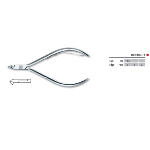 Kiepe Carbon Chrome Nagelhautschere - Lap Joint 3Mm