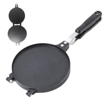 Waffle Cone Maker Nonstick Checkered Iron for Crepes Pancakes Pastries Even Heat Easy Clean