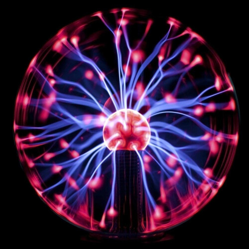 Sound Activated Plasma Ball, Electric Lightning Magic Plasma Lamp for Science Decor, Touch Sensitive Interactive Light Show 1