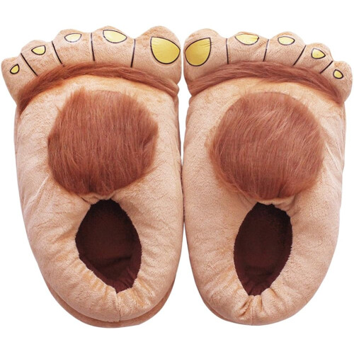 Παντόφλες Furry Monster για ενήλικες, παντόφλες Hobbit Feet, ζεστές χειμωνιάτικες