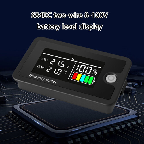 Indicator laadniveau auto-accu LED digitaal display 8-100V 1