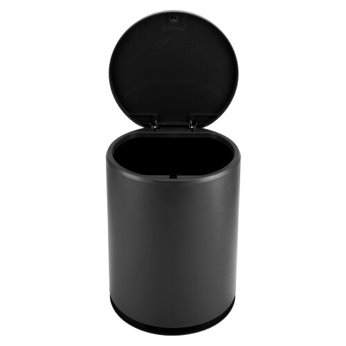 Lixeira elegante para casa e escritório, resistente, em aço com pedal e design moderno e sofisticado (compacta). 2