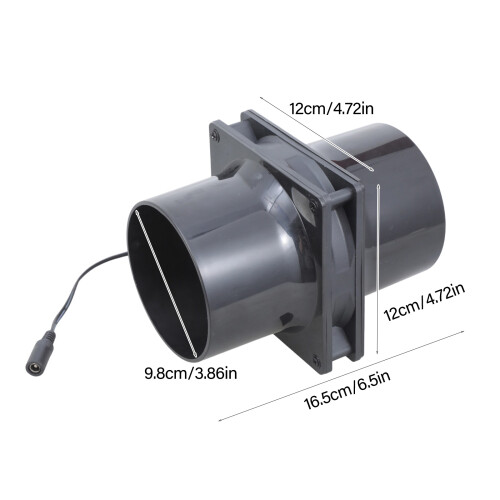 12 cm afzuigventilator thuis inline pijpkanaal met 2