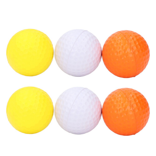 6-teiliges Golfball-Set, 3 Farben, Bälle mit 1