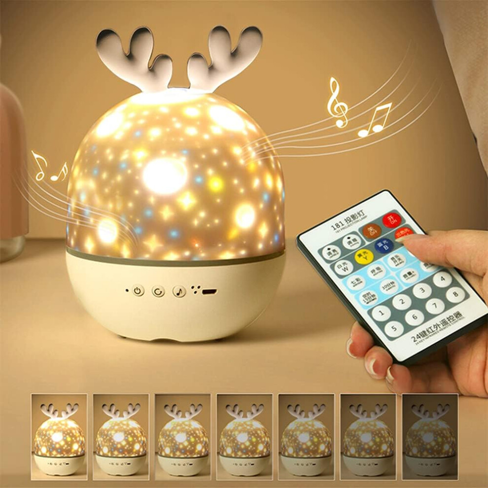 Starry Slumber: Dream Colorful Projection Night Light, Easy To Use, Rechargeable Nightlight for Kids (Available in 4 Vibrant Colors)