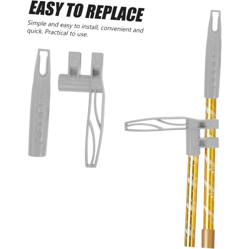 Plastic Broom Handle End Caps Replacement Grip for Sweeping Tools and Dustpans, Easy Install Household Cleaning Accessory 1
