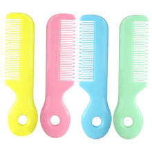 Baby Hair Combs Set of 4 Round and Fine Teeth Detangling Grooming Accessories for Newborns