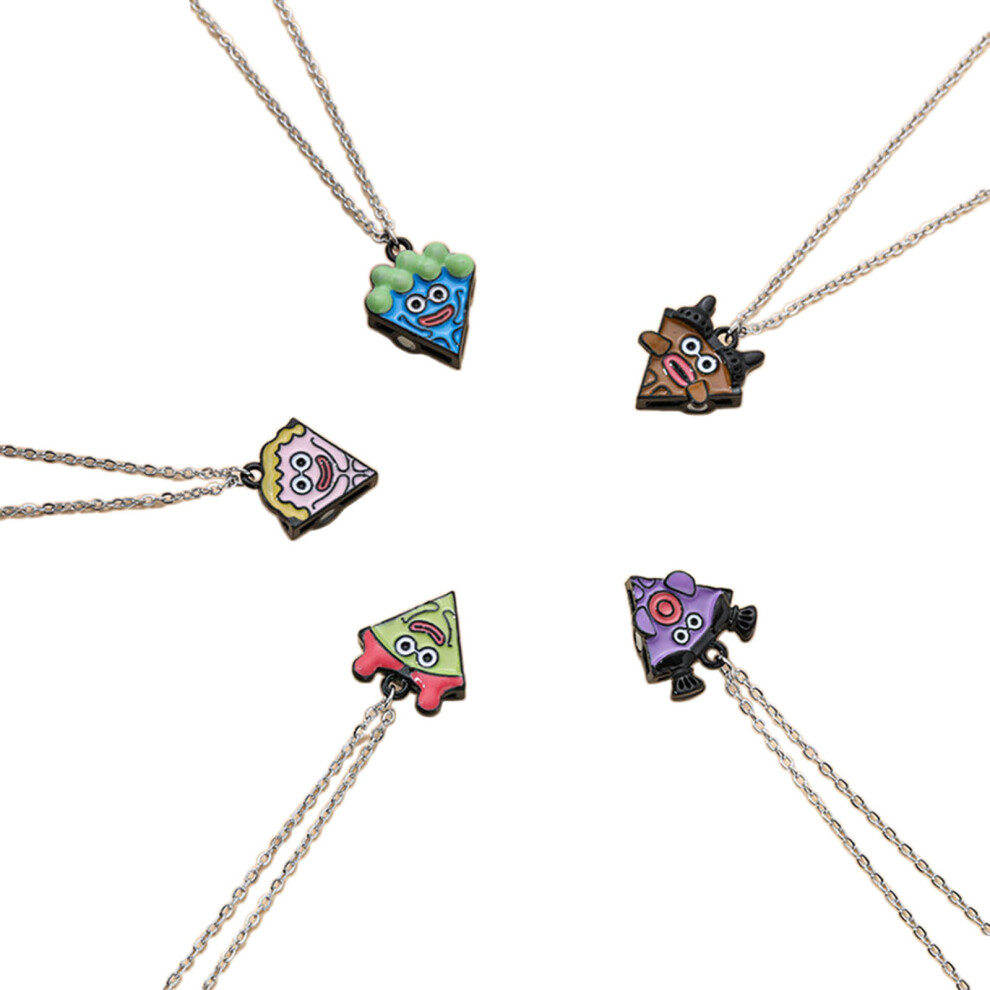 5 Pieces Friendship Necklaces Best Friend Pizza Pendant Necklace