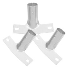 3pcs Broom Handle Adapter Iron Floor Scrubber Connector for Commercial Cleaning Tools
