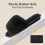 Παντόφλες Memory Foam Slip On για γυναίκες, πολυτελείς παντόφλες Mule από τεχνητή γούνα με 3
