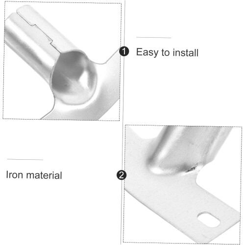 3pcs Broom Handle Adapter Iron Floor Scrubber Connector for Commercial Cleaning Tools 1