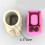 Creative Sitting Pose Flowerpot Silicone Mould Pen Holder Cement 6