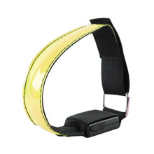LED Safety Armband Waterproof Nylon for Running Cycling Hiking Visibility Yellow