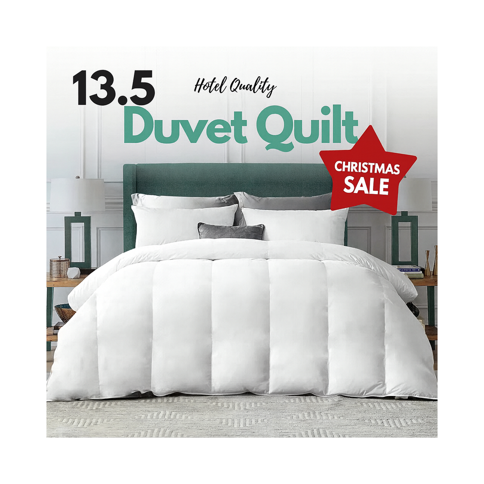 Amber Linen Bedding House Ltd (Double, 13.5 Tog) Hotel Quality Corrovon Summer Duvets Quilts White