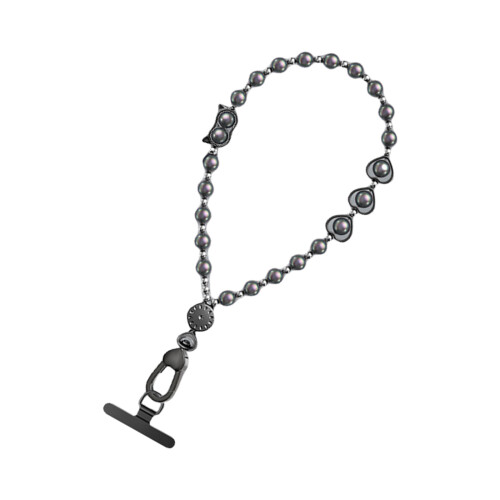 Small Short Phone Strap Not Loss-Deep Space Grey Cat eye style