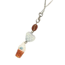 Phone Charm Pendant Heart Keychain for Bag Backpack Ice Cream