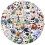 Removable Creative Expression Stickers 60 Halloween Skull 1