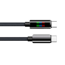 Dynamic Lamp Indicator 240W Charge Cable Braided Zinc Alloy