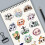 Removable Creative Expression Stickers 60 Halloween Skull 3