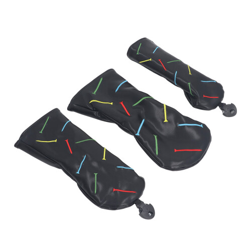 Golfschläger-Kopfbedeckung, wasserdicht, PU-Leder, 2