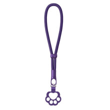 Adjustable Wrist Strap With Auto Locking Clip For-Dark purple