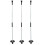 3PCS Golf Flagstick Nylon Fiberglas 2 Abschnitt 3
