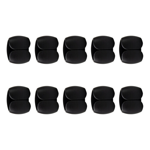 Reusable Wire Organizers For Earphone Charge Cables-Black