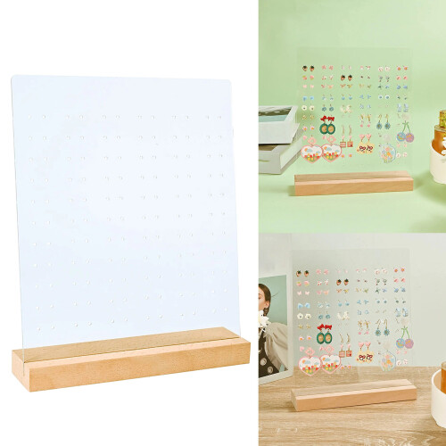 Elegant Earring Display Board Clear Jewelry Organizer Rack 1