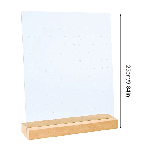Elegant Earring Display Board Clear Jewelry Organizer Rack 2
